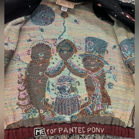 ✨VTG✨ Painted Pony Sweater Christmas Santa
Snowman Tapestry Jacket Med 🎅🏼☃️🎄 - Picture 11 of 15